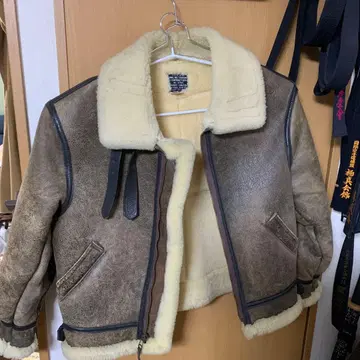 AVIREX 시어링 라이닝 가죽 자켓 42