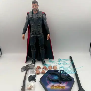 핫토이즈 1/6 피규어 마이티 토르 로키 검 아이언맨