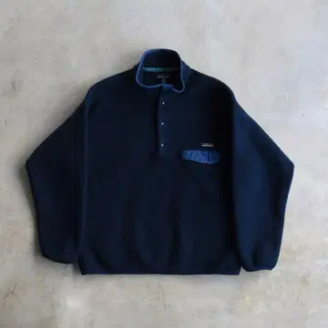 90s 파타고니아 신틸라 스냅T 플리스 네이비 L 눈 없는 택 USA