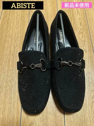 미사용 새상품 ABISTE 아비스테 비쥬 메탈 비트 블랙 로퍼