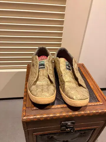 푸마 컬렉터 스니커즈 CLYDE 타미힐피거 스미스 골드 가죽