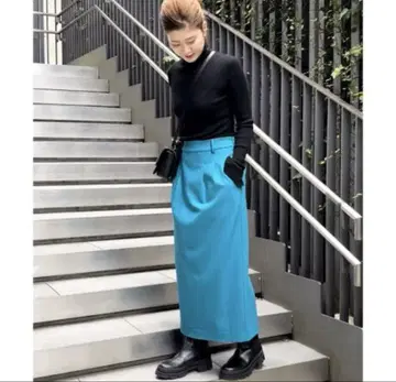 Spick and span 웜 트윌 턱 타이트 스커트 38