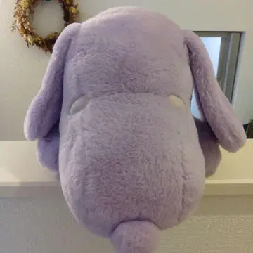 스누피 강아지형 봉제 인형 보라색 약 50cm