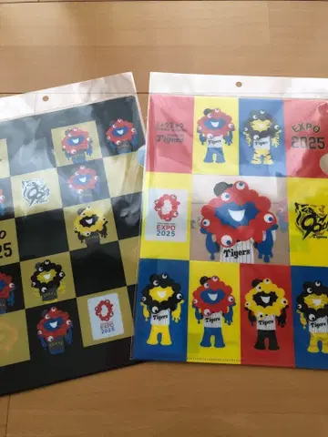 한신 타이거즈 미야쿠미야쿠 콜라보 클리어 파일 2장 세트 미사용 새상품!