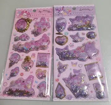 반짝반짝 캡슐 씰 정품 산리오 쿠로미 마이멜로디