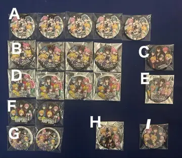 앰프턱 컬러즈 등신 캔뱃지 전원 집합 9종 21개