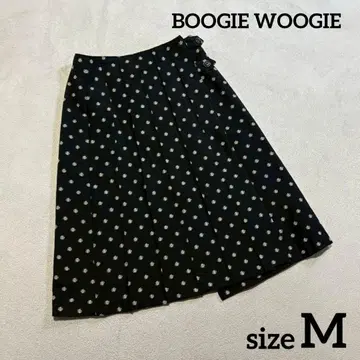 부기우기 도트 무늬 플리츠 스커트 사이즈 M