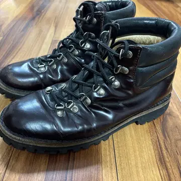 CEBO 가죽 버건디 하이컷 마운틴 부츠 26cm