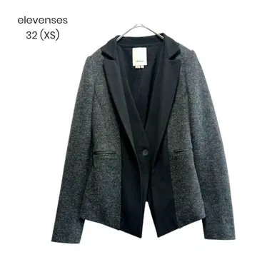 테일러드 자켓 레이어드 스타일 울 XS 슬림 숏 기장 1224