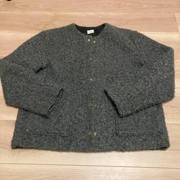 그린 라벨 릴랙싱 라이트 보아 메탈 도트 가디건