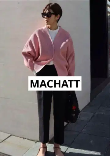 MACHATT 아모사 니트 가디건 (핑크) 마챗