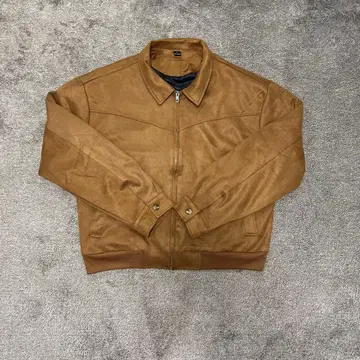 브라운 스웨이드풍 자켓