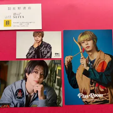 BUDDiiS SEIYA 스타크리 메시지 카드 서점 명함 엽서 등