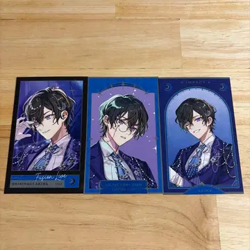 니지산지 IMPACT 사진풍 카드 사계절 나기 아키라 3점