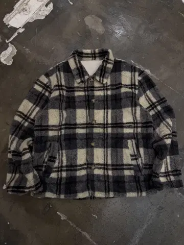 90s 리버서블 체크 무늬 자켓