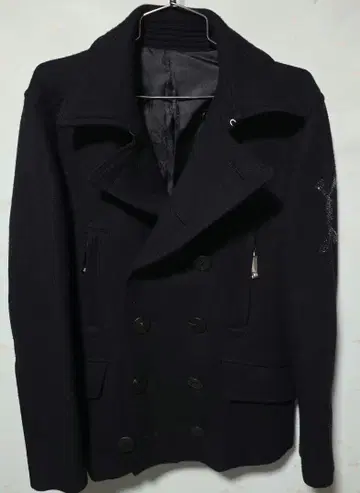 로엔 Roen 히로무 타카하라 스와로브스키 스컬 P 코트 48 L