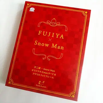 후지야 Snow Man 오리지널 Xmas 카드 & 아크릴 사진 프레임