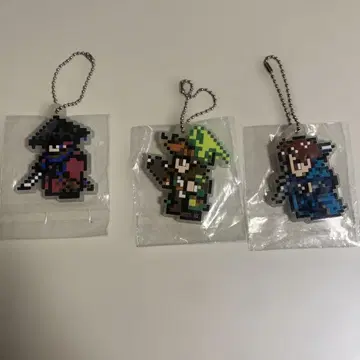 3개 세트 FF14 러버 키체인 건브레이커