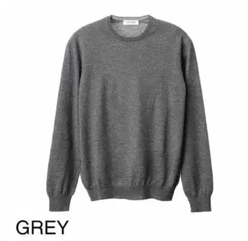 [ 미사용 새상품 ] 그랑사쏘 크루넥 니트 스웨터 그레이 46