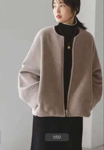 [새상품급] noble MTR 숏 케이프 블루종