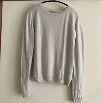 JOHN SMEDLEY 라이트 그레이 긴팔 니트 S