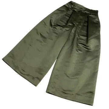 미사용 새상품 HEVE 헤이비 새틴 가우초 팬츠 와이드 팬츠