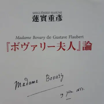 [ 보바리 부인 ] 논 렌조 시게히코 저