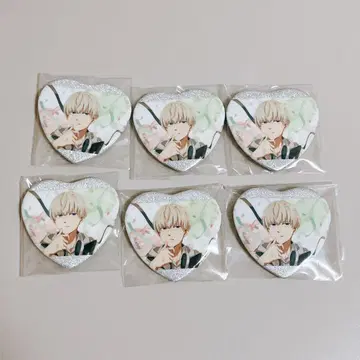 카지 렌 윈브레 하트형 글리터 캔뱃지 벌스데이 캔뱃지