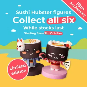 Sushi Hubster 한정판 피규어 초레어 Sushi Hub