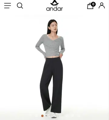 새상품 andar 속기모 와이드 레깅스 M