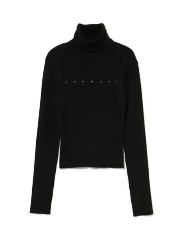 ANDMARY Mary turtle knit tops black