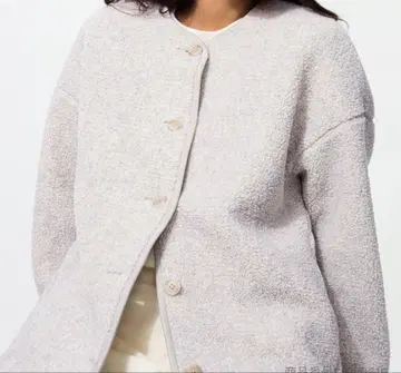 라이트 그레이 플리스 자켓