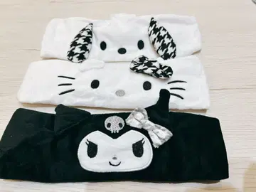 [ 미사용 새상품 ] 키티, 쿠로미, 포차코 헤어 터번 3종 세트