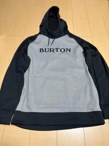BURTON 후드 부착 후드티 그레이/블랙