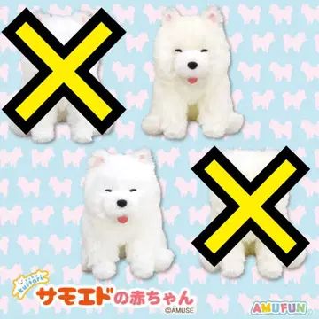 [다이토 한정판] 축 늘어진 사모예드 아기 봉제 인형 2개