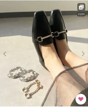 3way 모티브 바부쉬 로퍼 블랙 39