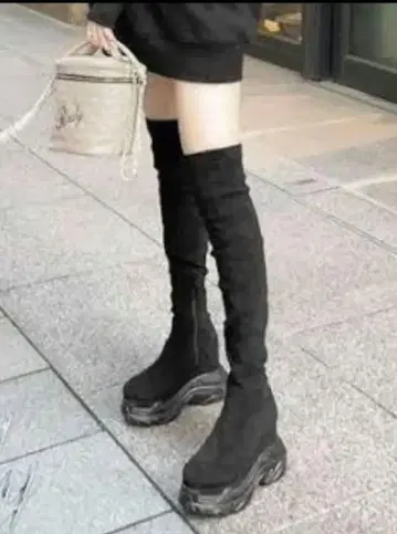 rady 레이디 통굽 니하이부츠 스니커즈부츠 블랙 S