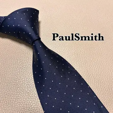 폴스미스 넥타이 스트라이프 도트 체크 네이비 네이비 컬러