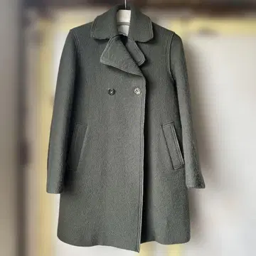 [ 3.1 Phillip Lim ] 올리브 그린 더블 브레스트 피 코트