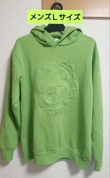 남성용 요시 후드티 L 사이즈