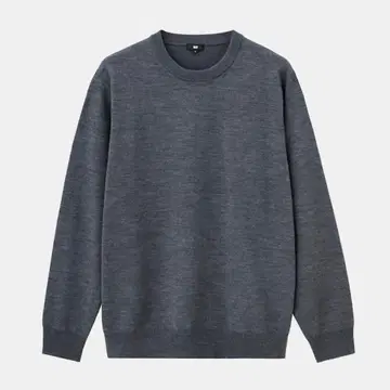 새상품 PLST 엑스트라 파인 메리노울 블렌드 크루넥 M