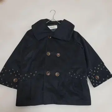 SUPER HAKKA 블랙 코트 도트