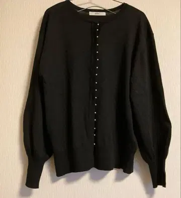 IEDIT 블랙 니트 가디건