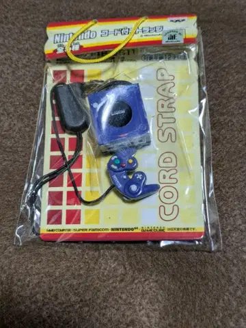 [ Nintendo 코드 부착 스트랩 ] 게임큐브 미니어처 스트랩 닌텐도