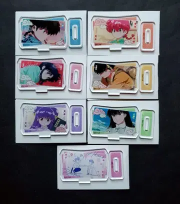 란마 1/2 트레이딩 아크릴 스탠드 7종 컴플리트품