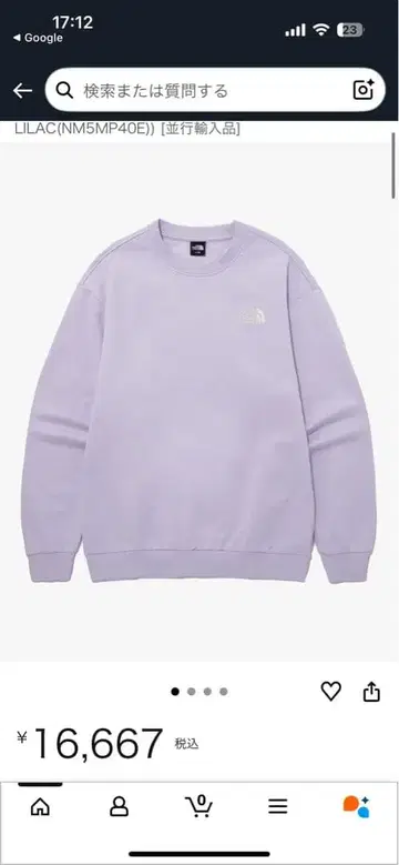 THE NORTH FACE 한국 한정판 맨투맨 트레이닝복 2XL