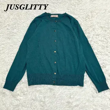 [ 새상품급 ] JUSGLITTY 니트 가디건 2 그린