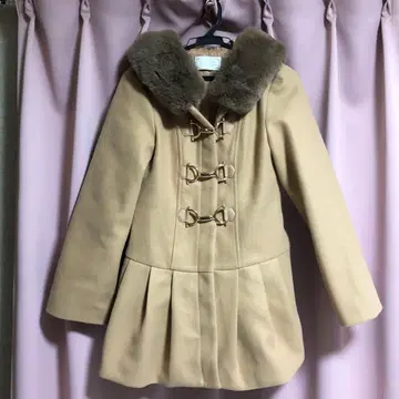 미셸마카롱 퍼 더플 코트