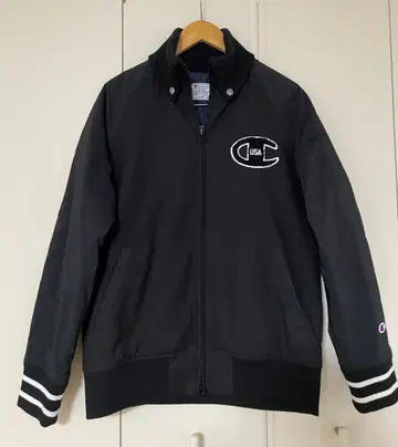 Champion 바시티 자켓/지퍼 자켓 블랙