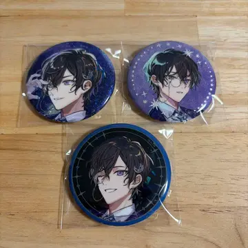 니지산지 IMPACT 월조 캔뱃지 사계절 나기 아키라 3개